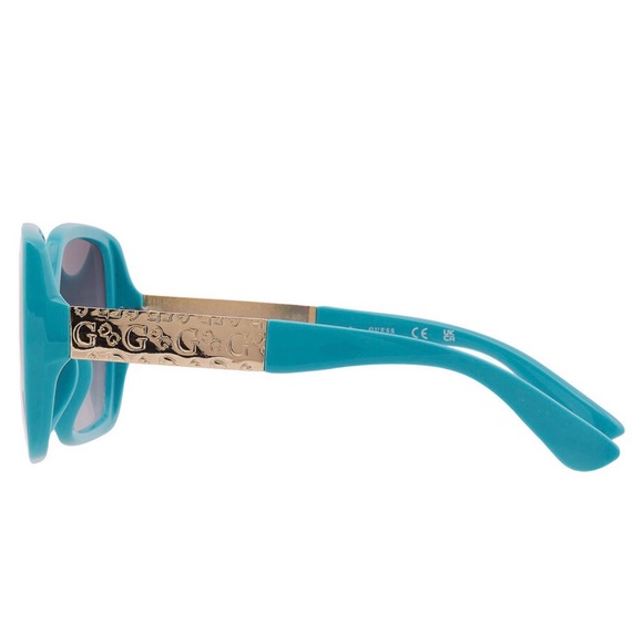 GUESS Turqoise and Gold Women's Sunglasses - Picture 3 of 6